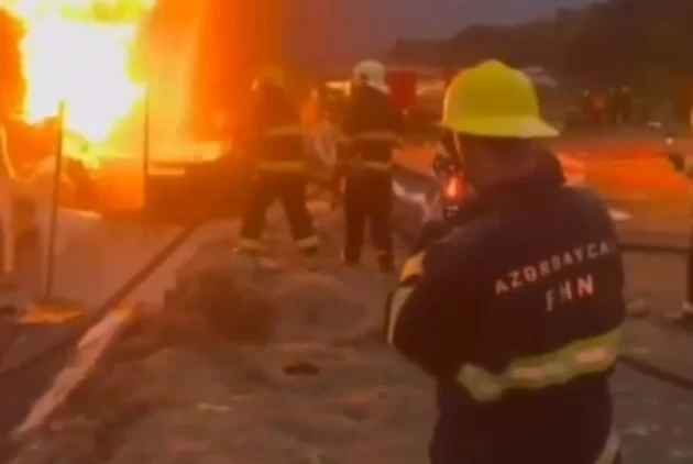 Пожарные справились со взрывом в Ханкенди